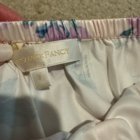 LoveShackFancy floral midi skirt with lace detail - Picture 4 of 5